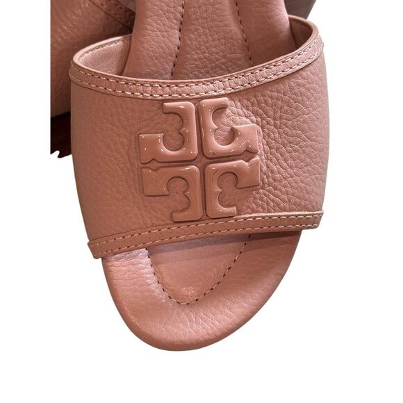 Tory Burch Women’s Wedge Slide Sandals – Size 6.5 – Light Pink Leather - Picture 2 of 6